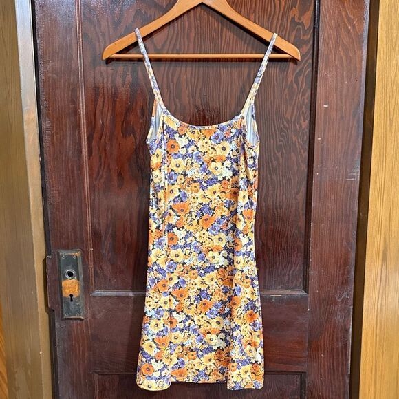 H&M Floral Midi Dress - Orange and Purple - Picture 4 of 4